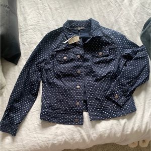 Talbots Navy Denim Jacket